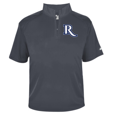Adult B-Core "R" Short Sleeve 1/4 Zip - Navy Thumbnail