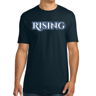 Adult Unisex Rising Crewneck Tee - Navy Thumbnail