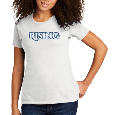 Ladies Rising Crewneck Tee - White Thumbnail