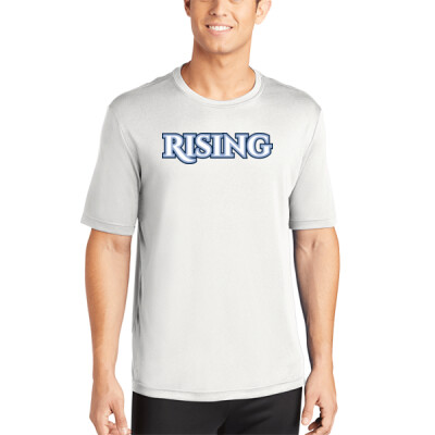 Adult Rising Drifit Performance Tee - White Thumbnail