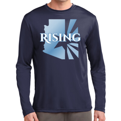 Adult State Outline Long Sleeve Drifit Performance Tee Thumbnail