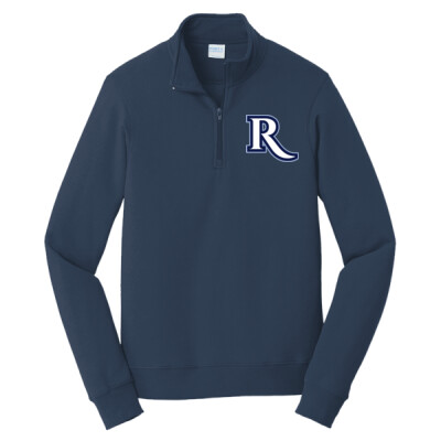 Adult Favorite Fleece "R" 1/4 Zip Sweatshirt - Navy Thumbnail