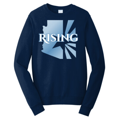 Adult State Outline Favorite Fleece Crewneck Sweatshirt Thumbnail