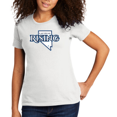 Ladies Las Vegas State Outline Crewneck Tee Thumbnail