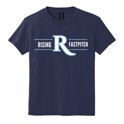 Youth Crewneck Tee - Rising Fastpitch White Thumbnail