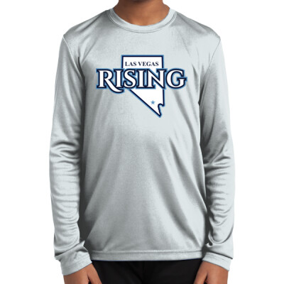Youth Las Vegas State Outline Long Sleeve Drifit Performance Tee Thumbnail