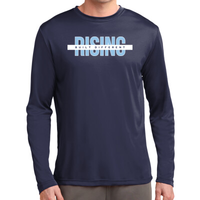 Adult Long Sleeve Drifit Performance Tee - Rising Built Different Thumbnail