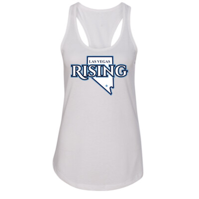 Ladies Next Level Las Vegas State Outline Racerback Tank Thumbnail
