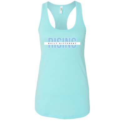 Ladies Next Level Racerback Tank - Rising Built Different Thumbnail