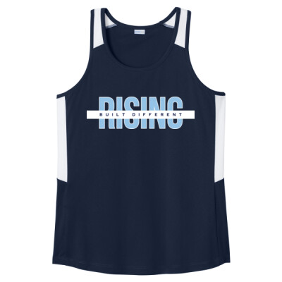 Ladies Colorblock Drifit Performance Tank - Rising Built Different Thumbnail