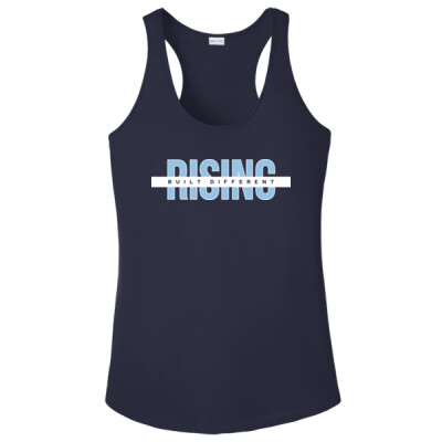 Ladies Drifit Performance Tank - Rising Built Different Thumbnail