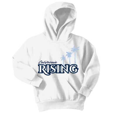 Youth California Rising Fleece Hoodie w/ Optional Number on Sleeve  3 Thumbnail