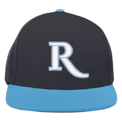 Perforated Performance Flexfit Hat - 3D R white/light blue Thumbnail