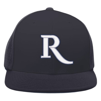 Perforated Performance Flexfit Hat - 3D R white/navy Thumbnail