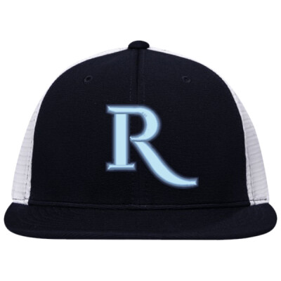 Premium M2 Performance Trucker Flexfit Hat - 3D R light blue/navy Thumbnail