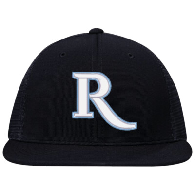 Premium M2 Performance Trucker Flexfit Hat - 3D R white/light blue Thumbnail