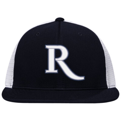 Premium M2 Performance Trucker Flexfit Hat - 3D R white/navy Thumbnail
