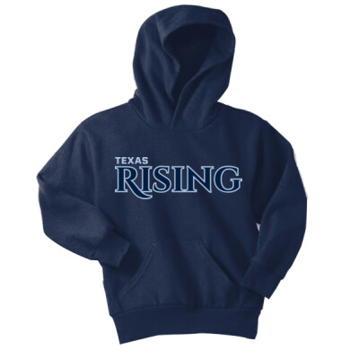 Youth Texas Rising Fleece Hoodie w/ Optional Number on Sleeve   Thumbnail