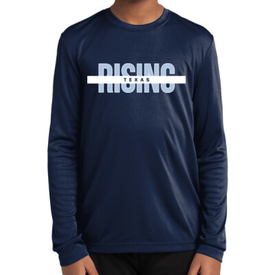 Youth Texas Rising Long Sleeve Drifit Tee   2 Thumbnail