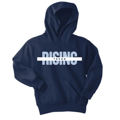 Youth Texas Rising Fleece Hoodie w/ Optional Number on Sleeve   2 Thumbnail