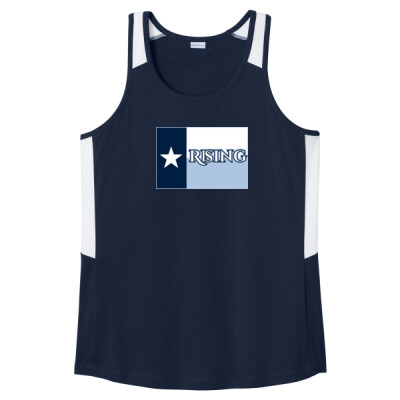 Ladies Colorblock Drifit Texas Rising Tank   4 Thumbnail