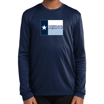 Youth Texas Rising Long Sleeve Drifit Tee   4 Thumbnail