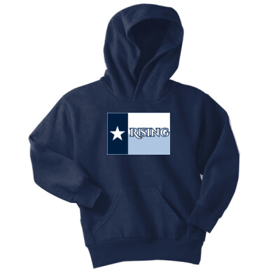 Youth Texas Rising Fleece Hoodie w/ Optional Number on Sleeve   4 Thumbnail