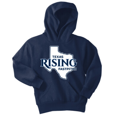 Youth Texas Rising Fleece Hoodie w/ Optional Number on Sleeve   5 Thumbnail